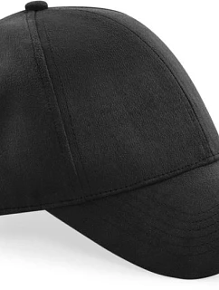 Beechfield B 656 6 panelová kšiltovka "Faux Suede" 53.0656 black