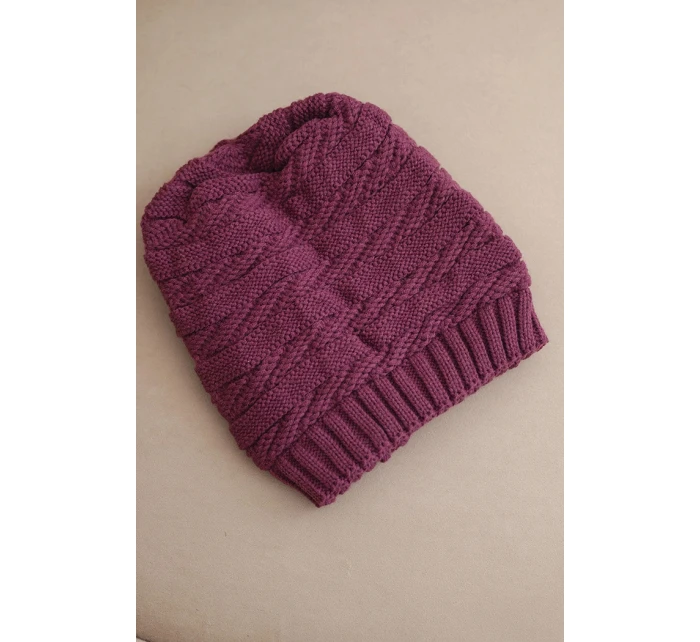 Čepice s rolováním Magda K293 camel