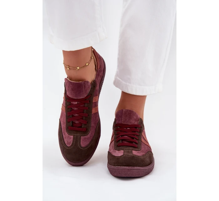 model 21707340 Semišové Nízké Dámské Tenisky Bordó - Zazoo model 21707340 Semišové Nízké Dámské Tenisky Bordó - Zazoo