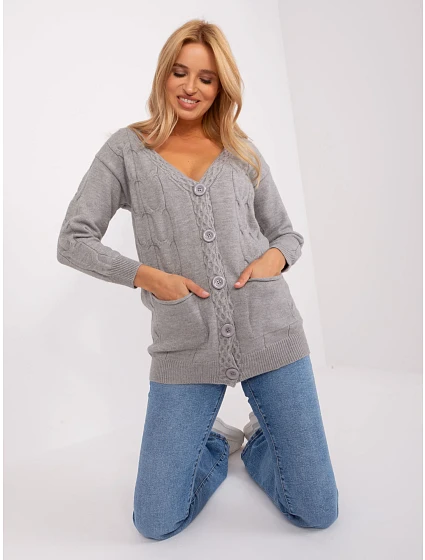 Sweter AT SW model 18900710 szary - FPrice