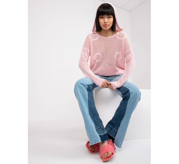 Dámský svetr LC SW 0237.26P světle růžový