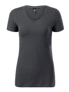Action V-neck tričko dámské light anthracite
