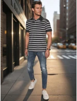 FashionStreet pánská pruhovaná polokošile PX0639 FashionStreet pánská pruhovaná polokošile PX0639