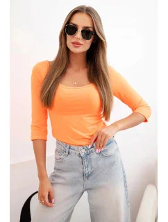 Tričko kulatý výstřih oranžová
