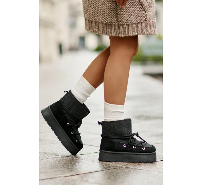 Sněhule S Na Platformě Černé model 21676673 - Boto Sněhule S Na Platformě Černé model 21676673 - Boto