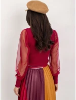 Bluzka RV BZ model 21858896 bordowy - FPrice Bluzka RV BZ model 21858896 bordowy - FPrice