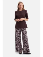 Pletený top s peplum tmavá model 21379918 - BeWear