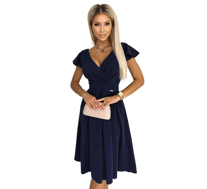 Dámské šaty 425-3 MATILDE Tmavě modrá - NUMOCO