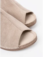 Výborné hnědé nazouváky dámské platforma Výborné hnědé nazouváky dámské platforma