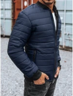 Pánská prošívaná bunda bomber navy blue FashionStreet TX2205z