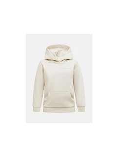 Dětská mikina PEAK PERFORMANCE Jr Original Small Logo Hood, barva béžová