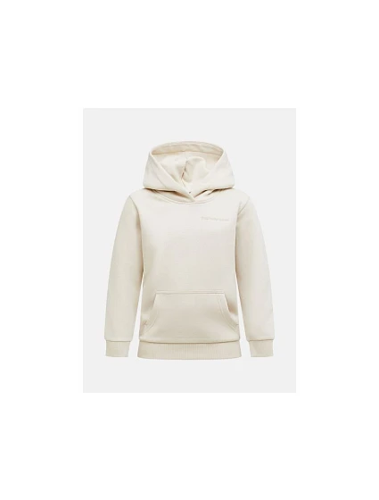 Dětská mikina PEAK PERFORMANCE Jr Original Small Logo Hood, barva béžová