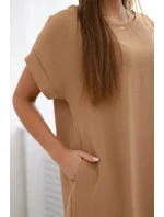 Šaty s kapsami Velbloud Šaty s kapsami Velbloud