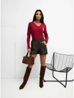Bluzka RV BZ model 21776392 bordowy - FPrice Bluzka RV BZ model 21776392 bordowy - FPrice