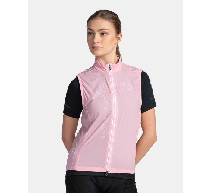 Dámská běžecká vesta Flow-w Růžová - Kilpi