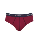 Pánské slipy Start Midi C2P box - BLUE - DARK COMBINATION - kombinace modré M008 - SLOGGI Pánské slipy Start Midi C2P box - BLUE - DARK COMBINATION - kombinace modré M008 - SLOGGI