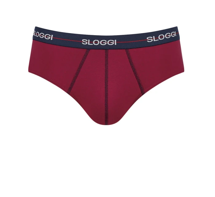 Pánské slipy Start Midi C2P box - BLUE - DARK COMBINATION - kombinace modré M008 - SLOGGI Pánské slipy Start Midi C2P box - BLUE - DARK COMBINATION - kombinace modré M008 - SLOGGI