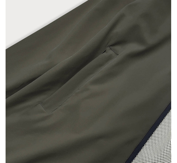 Letní dámská bunda v olivové barvě s podšívkou (HH036-7)