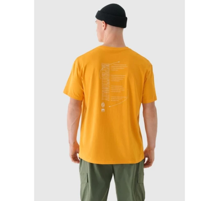 Pánské tričko oversize s potiskem 4F 4FRAW24TTSHM2578-70S