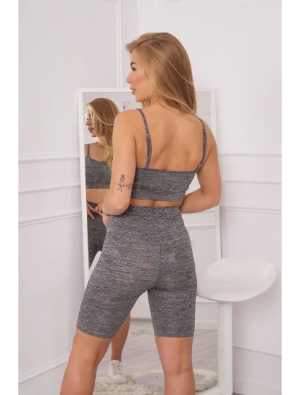 Sportovní set top + legíny černý Sportovní set top + legíny černý
