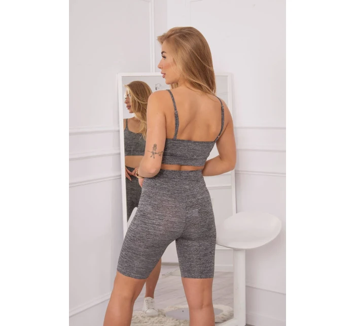 Sportovní set top + legíny černý Sportovní set top + legíny černý