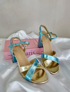 Eko Kožené Sandály Na Podpatku model 21666826 - Boto