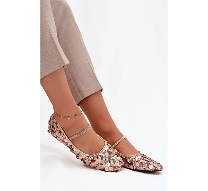 Baleríny Ozdobené Růžové model 21757698 - Boto Baleríny Ozdobené Růžové model 21757698 - Boto