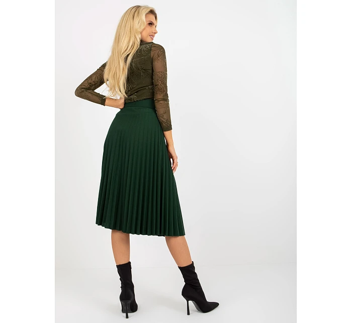 Spódnica DHJ SD model 22042555 ciemny zielony - FPrice