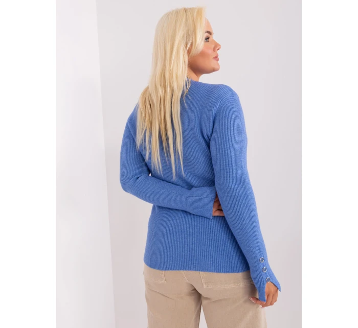 Sweter PM SW PM model 18909328 niebieski - FPrice Sweter PM SW PM model 18909328 niebieski - FPrice