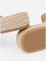 Trendy  nazouváky hnědé dámské platforma