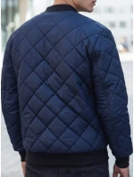 Pánská prošívaná bunda bomber tmavě modrá TX2217 Pánská prošívaná bunda bomber tmavě modrá TX2217