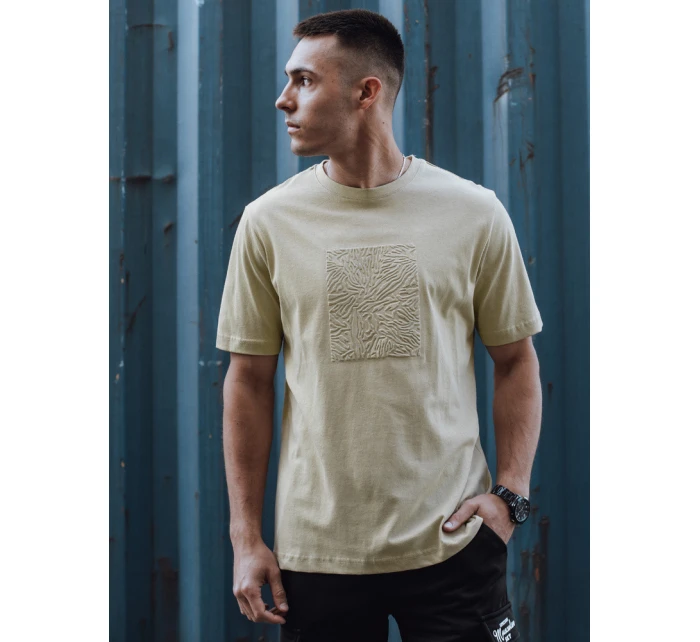 FashionStreet béžové pánské tričko RX5518