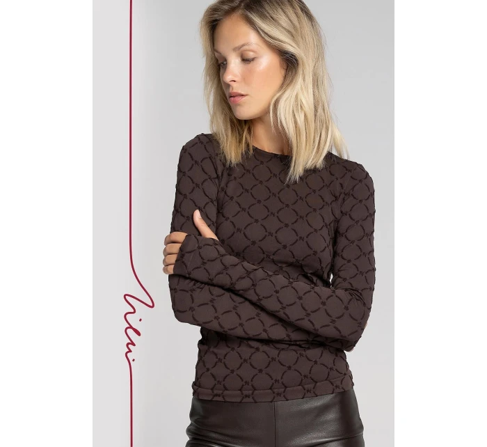 Halenka Gatta Zień 43154 Bezešvý monogram S-XL Halenka Gatta Zień 43154 Bezešvý monogram S-XL