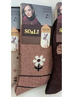 Ponožky SO&LI model 22354485 vzor 52 Angora 35–42 - WiK Ponožky SO&LI model 22354485 vzor 52 Angora 35–42 - WiK