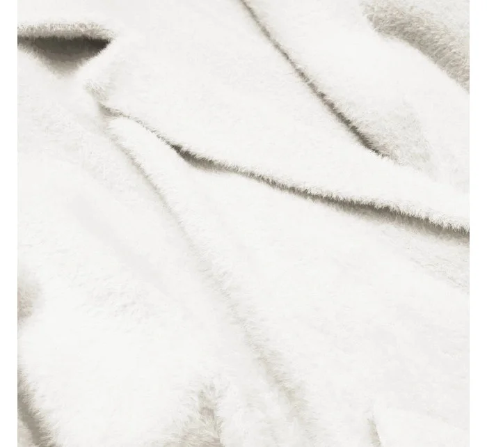 Vlněný přehoz přes oblečení typu "alpaka" v barvě ecru (7108)