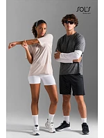SOL'S Storm Unisex interlock sportovní tričko 25.4810 melange black/black SOL'S Storm Unisex interlock sportovní tričko 25.4810 melange black/black