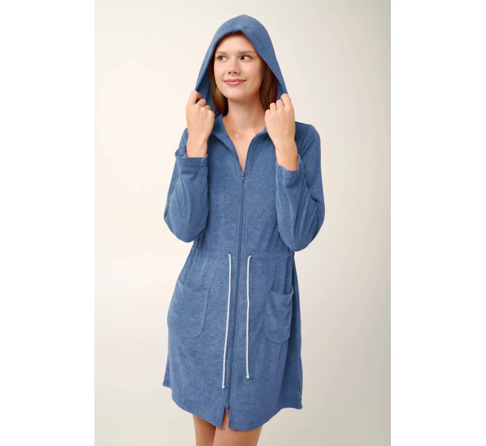 Vamp - Jednoduché šaty frottee s krátkými rukávy 20908 - Vamp