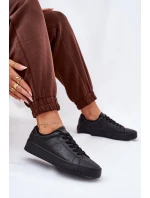 Nízké Dámské Tenisky Z Eko Kůže Big Star NN274576 Černé Nízké Dámské Tenisky Z Eko Kůže Big Star NN274576 Černé