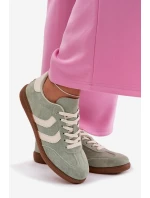 Dámské tenisky z eko semiše zelené model 22027738 - EVENTO