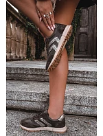 Dámské kožené semišové tenisky model 22386643 hnědé - D&A