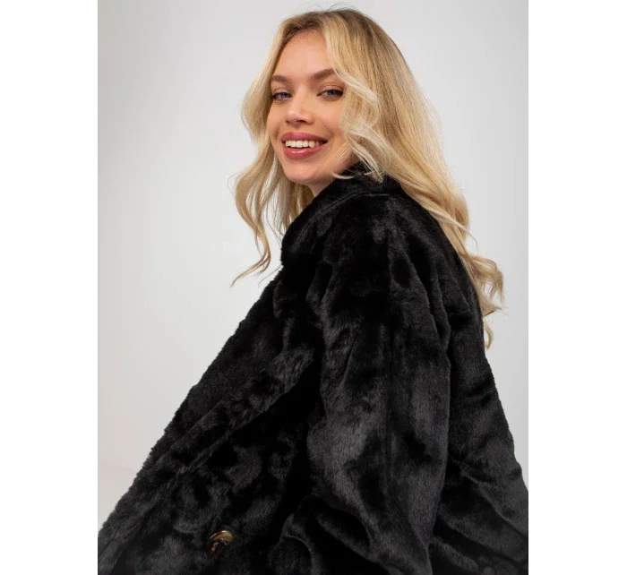 Dámský kabát TW EN model 17828114 černý - FPrice Dámský kabát TW EN model 17828114 černý - FPrice