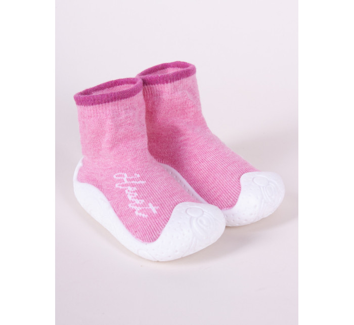 Dětské dívčí ponožky s podrážkou Pink model 16703495 - Yoclub