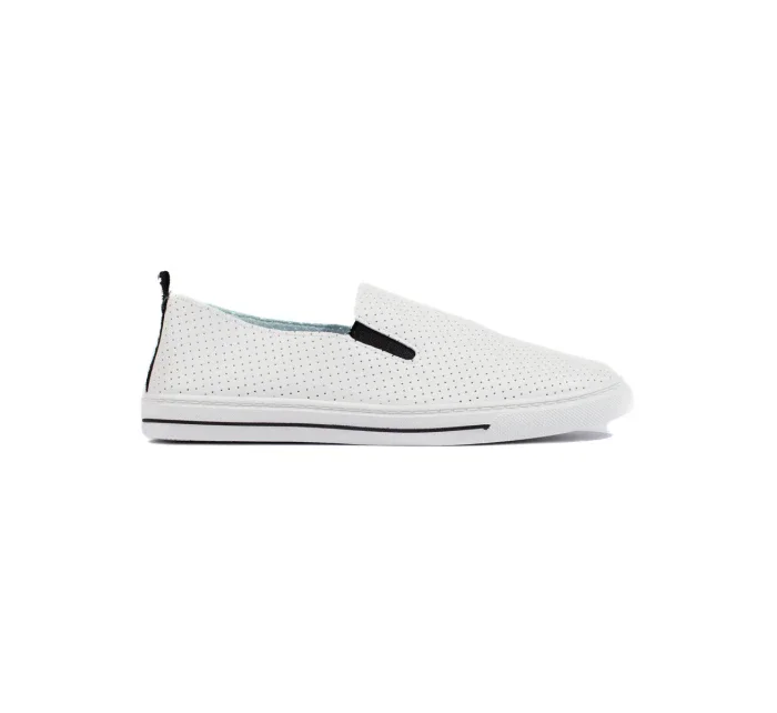 Pěkné bílé tenisky dámské bez podpatku Pěkné bílé tenisky dámské bez podpatku