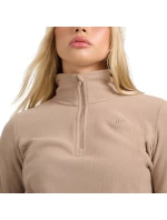 Dámská fleecová mikina 4F F069 světle hnědá 4FWAW25UFLEF069 82S Dámská fleecová mikina 4F F069 světle hnědá 4FWAW25UFLEF069 82S