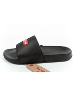 Dámské sportovní žabky Levi's pohodlné módní černé dámské boty