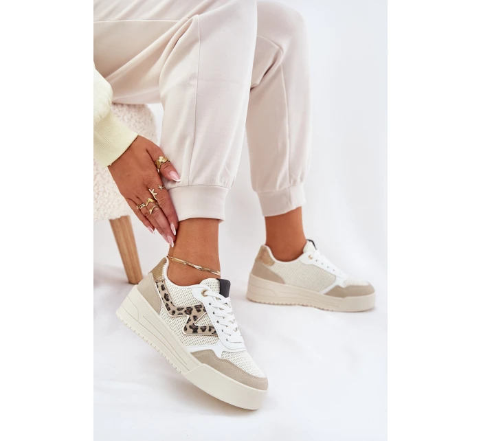 Dámské Sportovní Boty Na Platformě Leopardí Béžové Lorori Dámské Sportovní Boty Na Platformě Leopardí Béžové Lorori