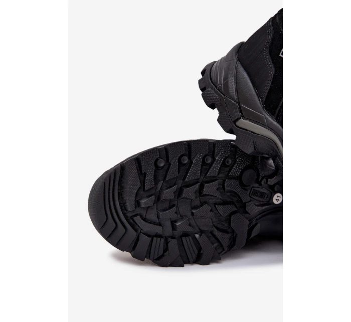 Pánské Kožené Trekingové Boty Big Star OO17433 HI-POLY SYSTEM Černé Pánské Kožené Trekingové Boty Big Star OO17433 HI-POLY SYSTEM Černé