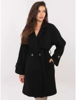 Płaszcz IT PL model 21302531 czarny - FPrice Płaszcz IT PL model 21302531 czarny - FPrice