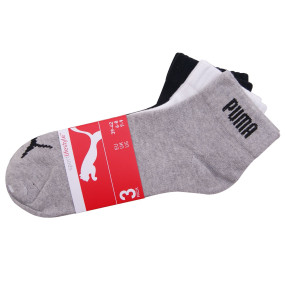 Puma 3Pack ponožky 887498 White/Black/Grey