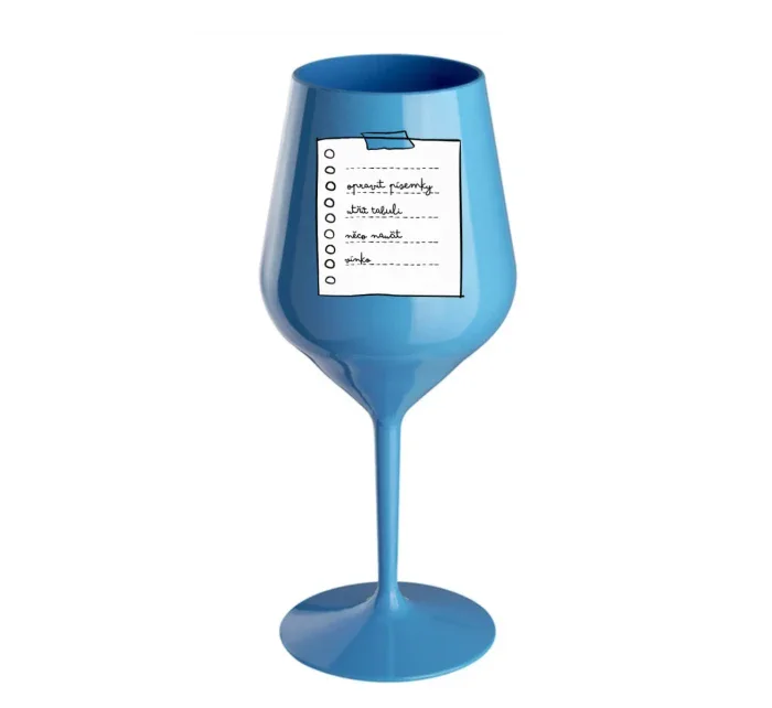 Personalizovaná nerozbitná sklenice 470 ml - TO DO LIST 